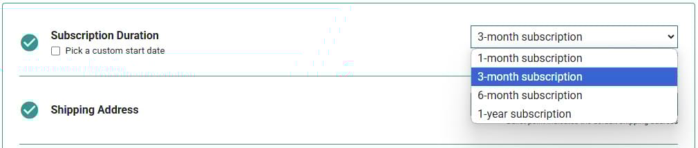Provider duration on checkout Provider duration on checkout screenshot