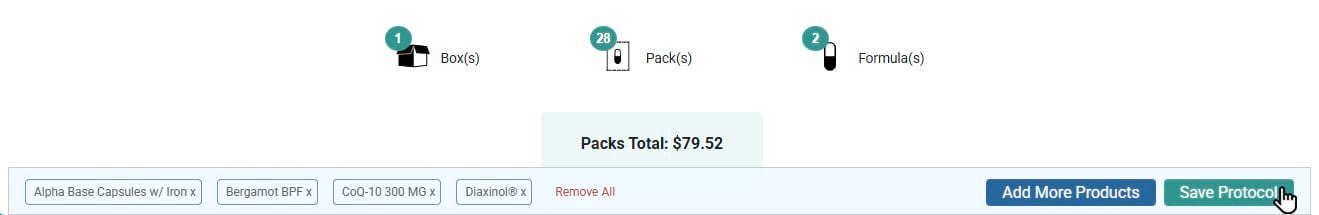 Save protocol button Save protocol button screenshot